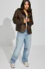 Washed Faux Leather Biker Jacket sold by Garage