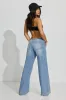 Belted Low Rise Wide Leg Jeans sold by Garage