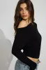 Rae Asymmetric Fine Sweater sold by Garage