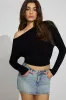 Rae Asymmetric Fine Sweater sold by Garage