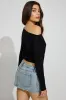 Rae Asymmetric Fine Sweater sold by Garage