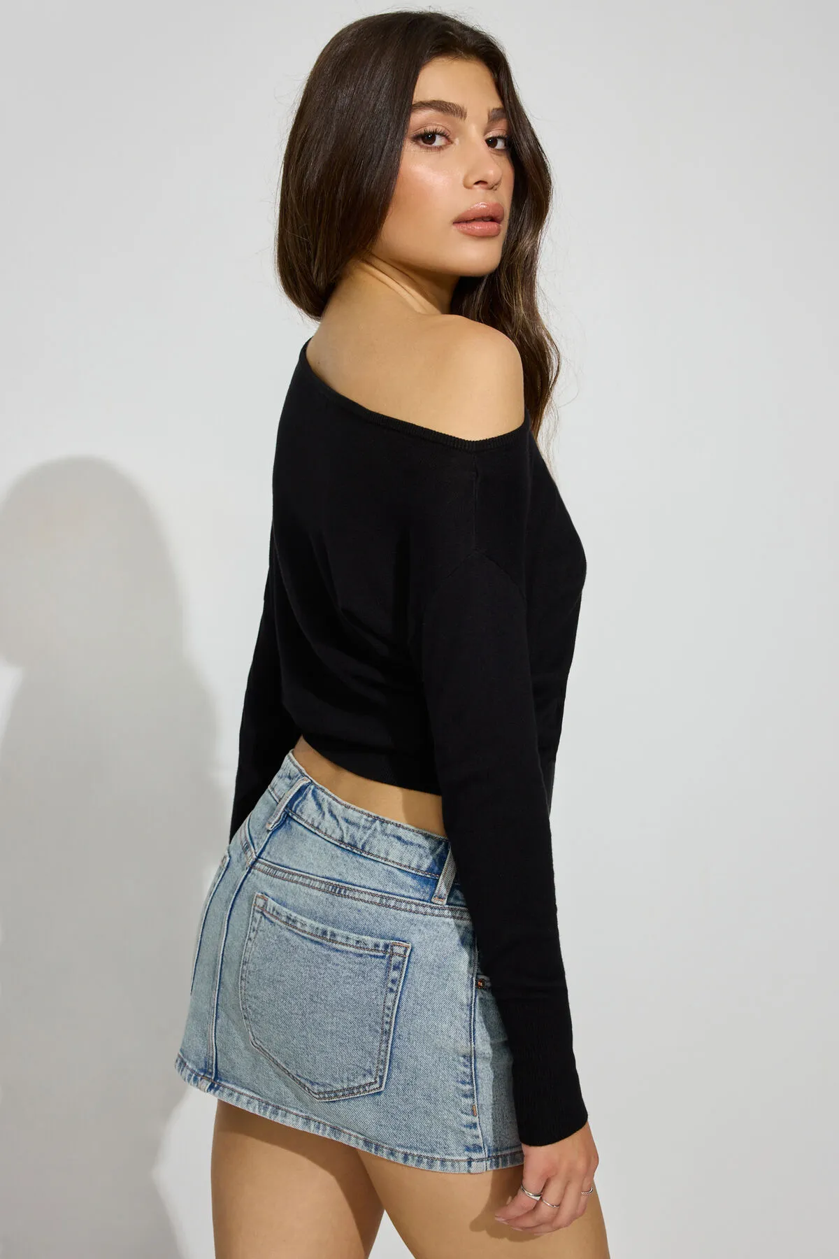 Rae Asymmetric Fine Sweater sold by Garage product image thumbnail 4