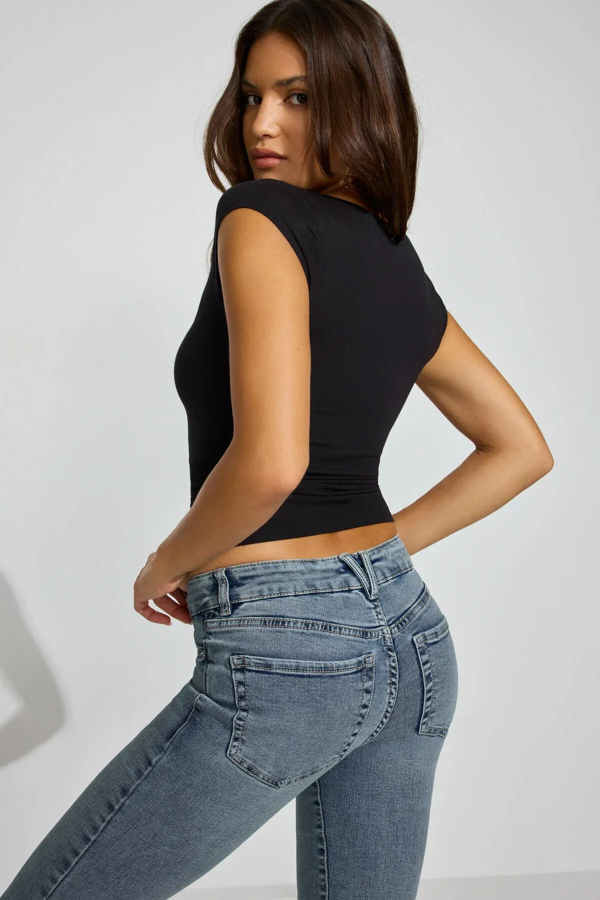 Smooth Open Neck Tee sold by Garage product image thumbnail 3