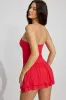 Flirty Hem Tube Romper Dress sold by Garage