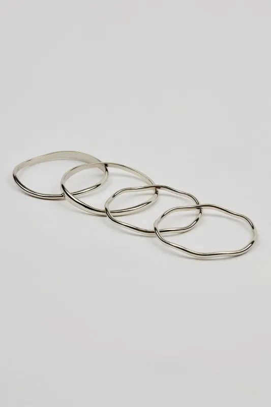 Set of 4 Wavy Bangles sold by Garage