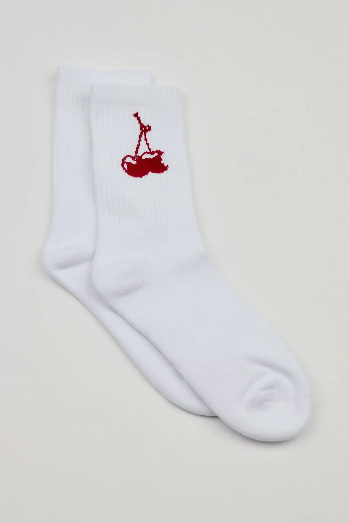 Sour Cherry Crew Socks sold by Garage