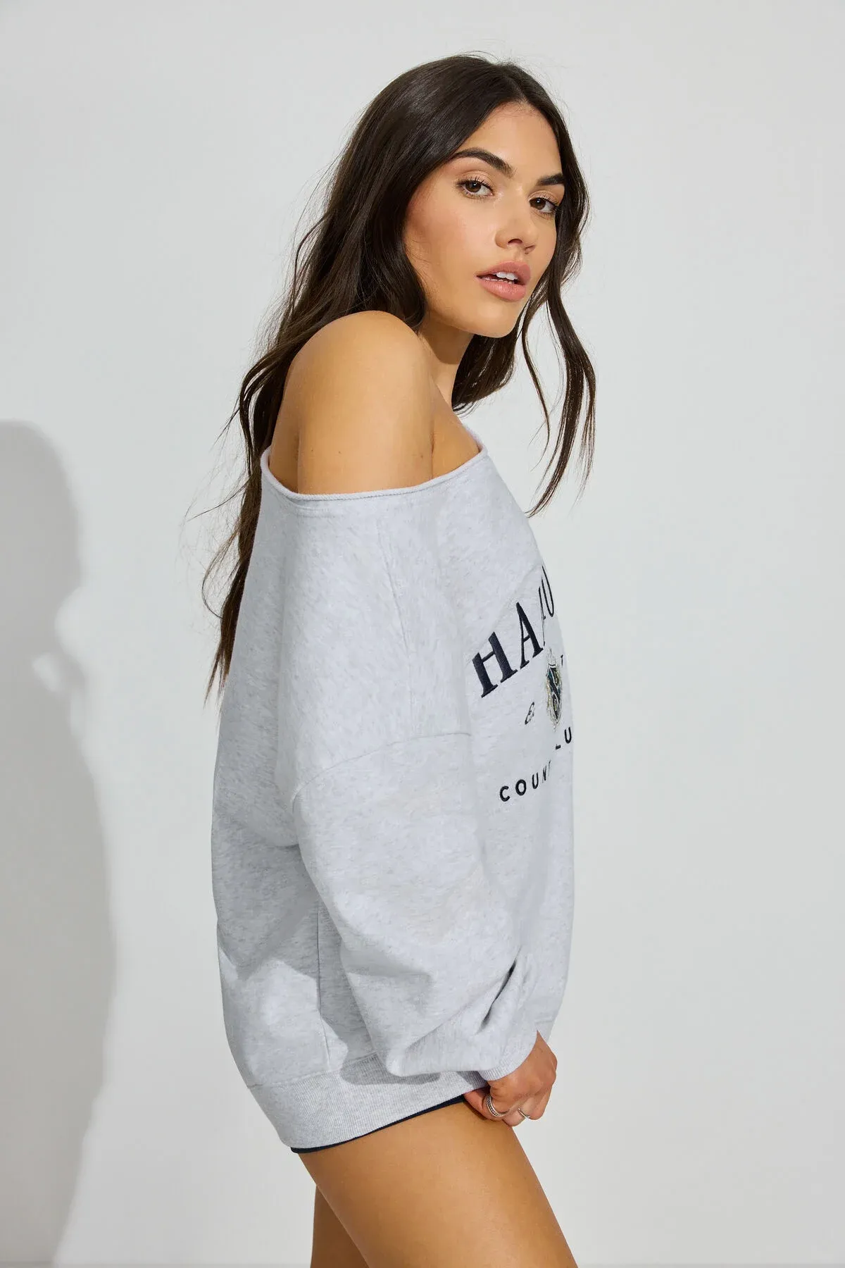 SoftTerry Off Shoulder Sweatshirt sold by Garage product image thumbnail 2