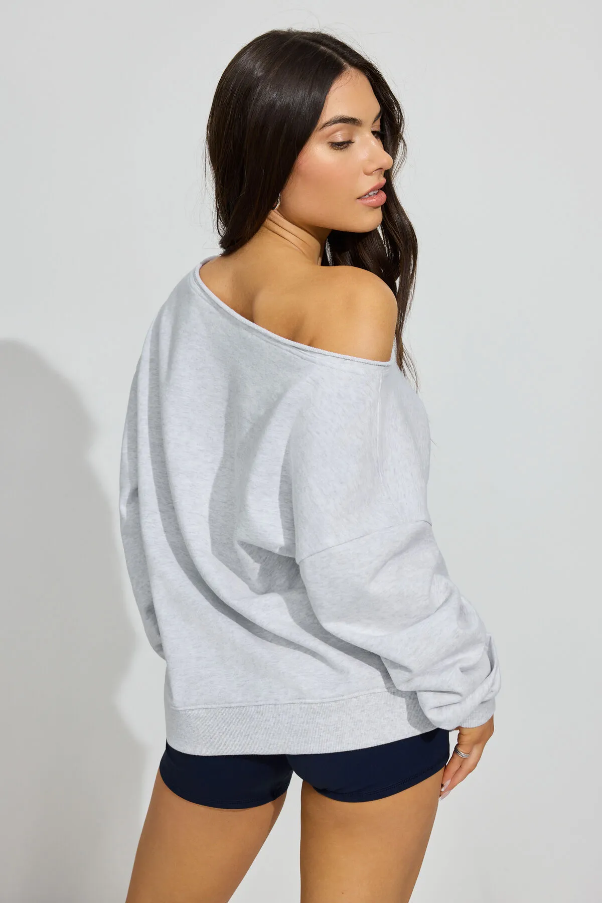 SoftTerry Off Shoulder Sweatshirt sold by Garage product image thumbnail 4