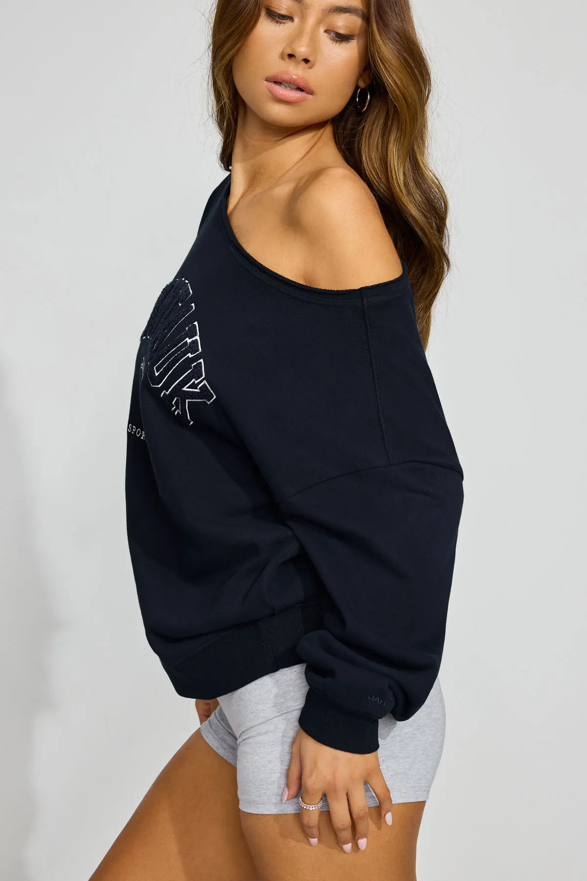 SoftTerry Off Shoulder Sweatshirt sold by Garage product image thumbnail 3