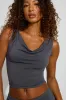 Draped Wide Boat Neck Top sold by Garage