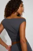Draped Wide Boat Neck Top sold by Garage