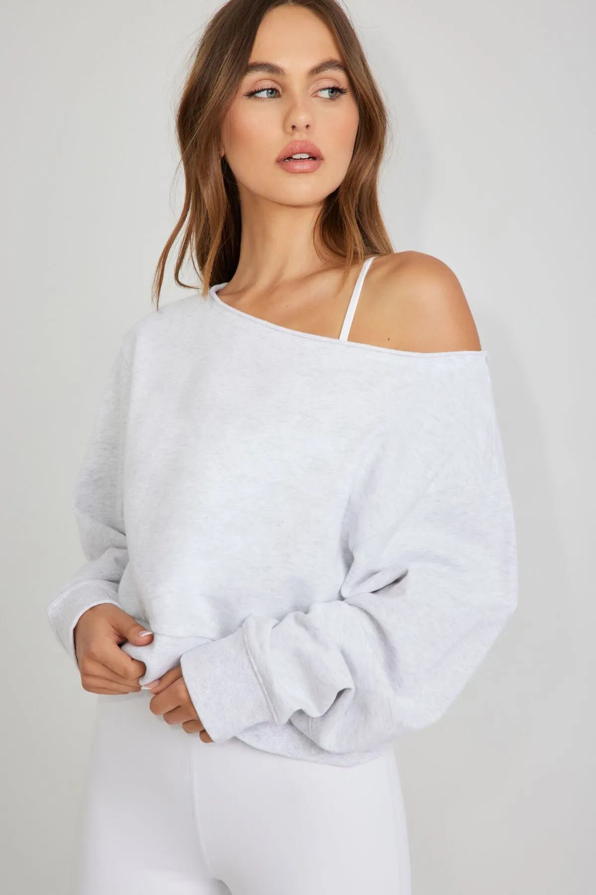 SoftTerry Off Shoulder Sweatshirt sold by Garage product image thumbnail 2