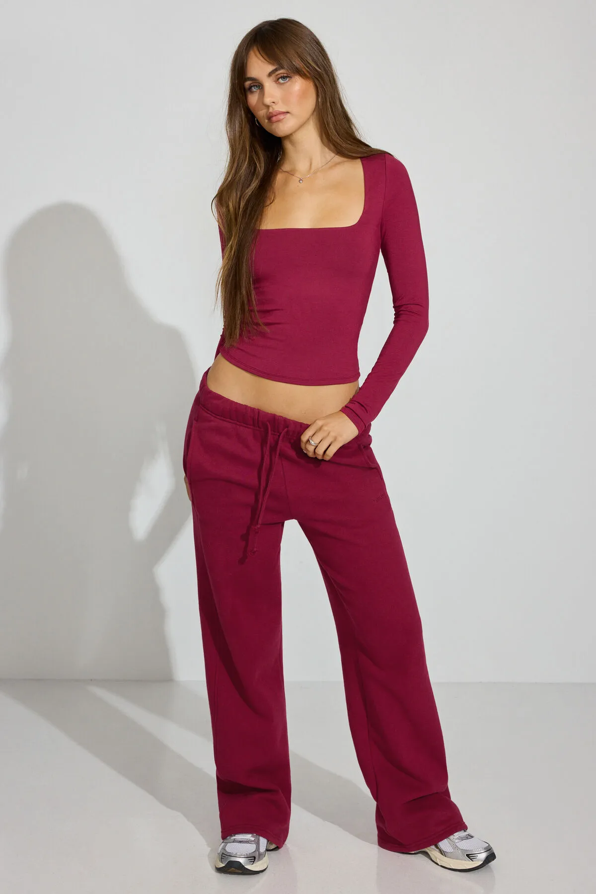 Smooth Open Neck Long Sleeve Tee sold by Garage product image thumbnail 2