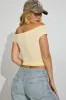 Smooth Off Shoulder T-Shirt sold by Garage