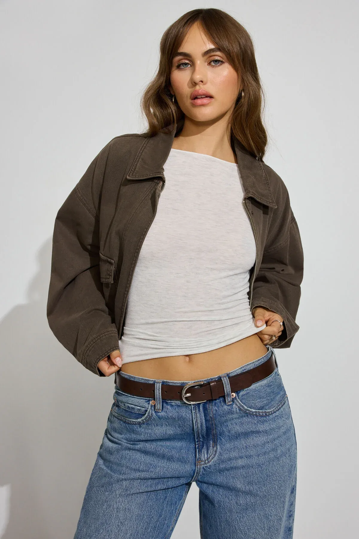 U Buckle Classic Belt - Garage - Brown - Women Clothing sold by Garage