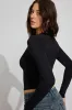 Sleek Scoop Neck Long Sleeve Top sold by Garage