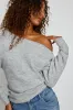 Spongy Relaxed Off Shoulder Sweater sold by Garage
