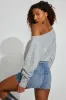 Spongy Relaxed Off Shoulder Sweater sold by Garage
