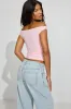 Clean Off Shoulder Top sold by Garage
