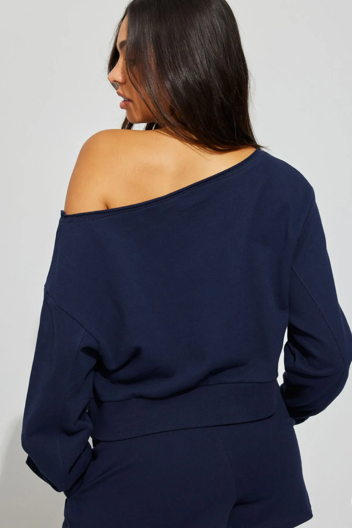 SoftTerry Off Shoulder Sweatshirt sold by Garage product image thumbnail 3