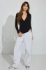 Polo Deep Plunge Bodysuit sold by Garage