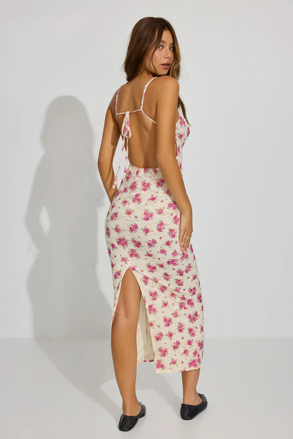 Lace Open Back Maxi Dress sold by Garage product image thumbnail 3