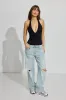 Sleek Plunge Halter Bodysuit sold by Garage