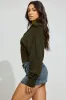 Long Sleeve Spongy Henley Sweater sold by Garage