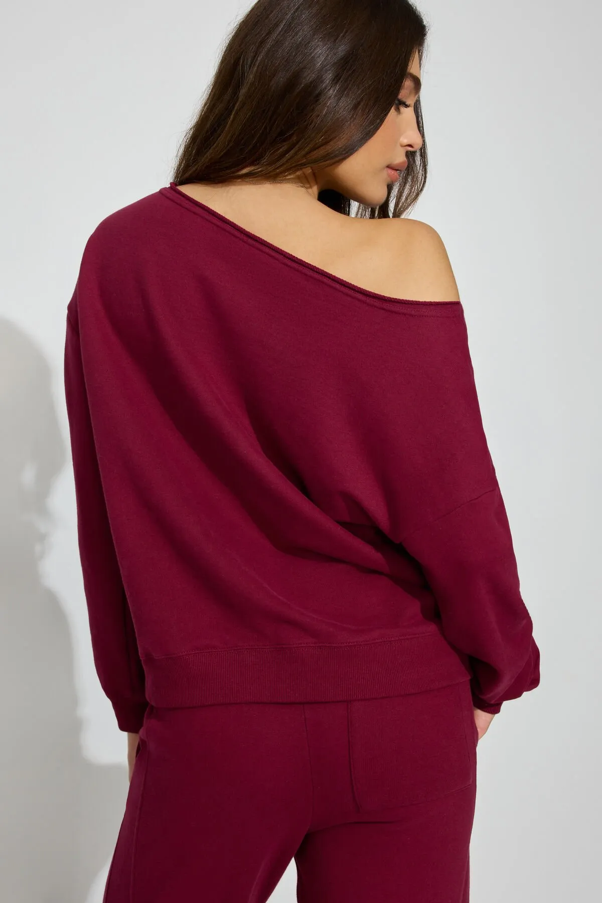 SoftTerry Off Shoulder Sweatshirt sold by Garage product image thumbnail 4