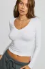 Tara V-Neck Long Sleeve Top sold by Garage