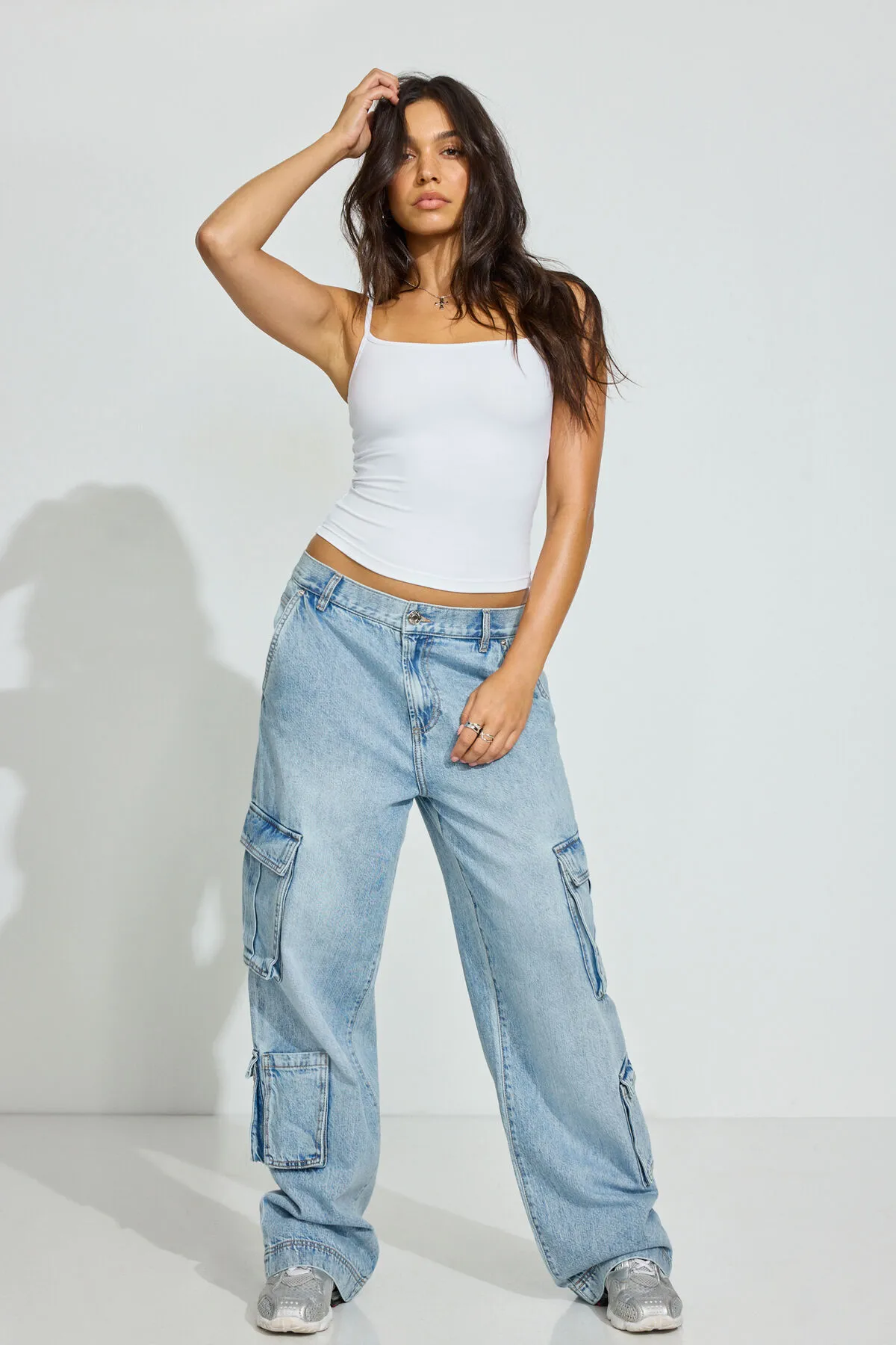 Low Rise Baggy Cargo Jeans sold by Garage product image thumbnail 2