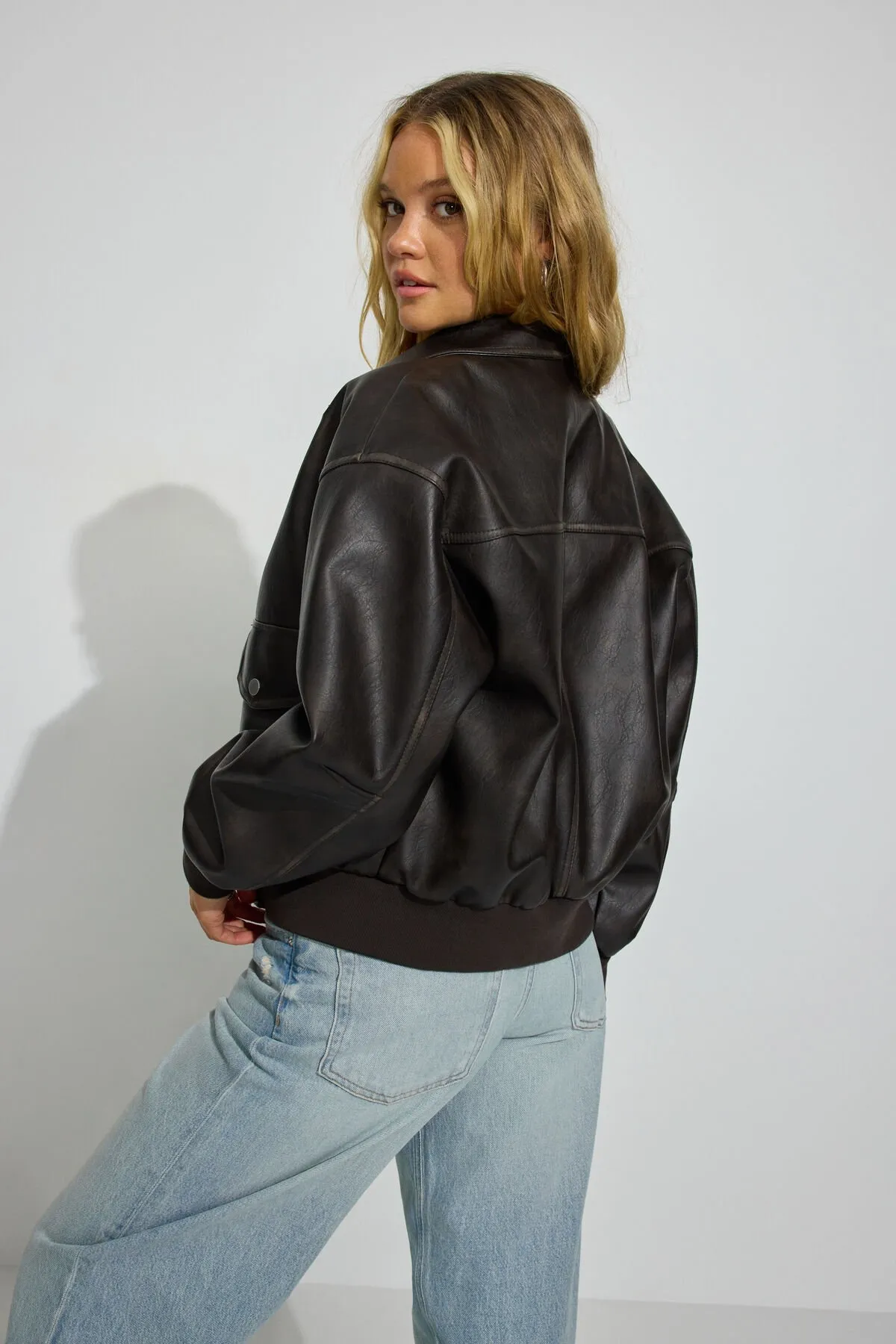 Vintage Faux Leather Jacket sold by Garage product image thumbnail 5