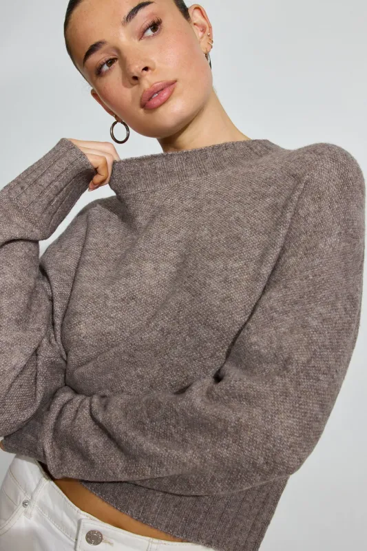Long Sleeve Spongy Crewneck Sweater sold by Garage