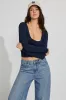 Sleek Scoop Neck Long Sleeve Top sold by Garage