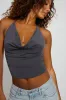 Cupro Cowl Halter Top sold by Garage