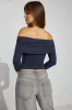SexyCozy Off Shoulder Long Sleeve Top sold by Garage