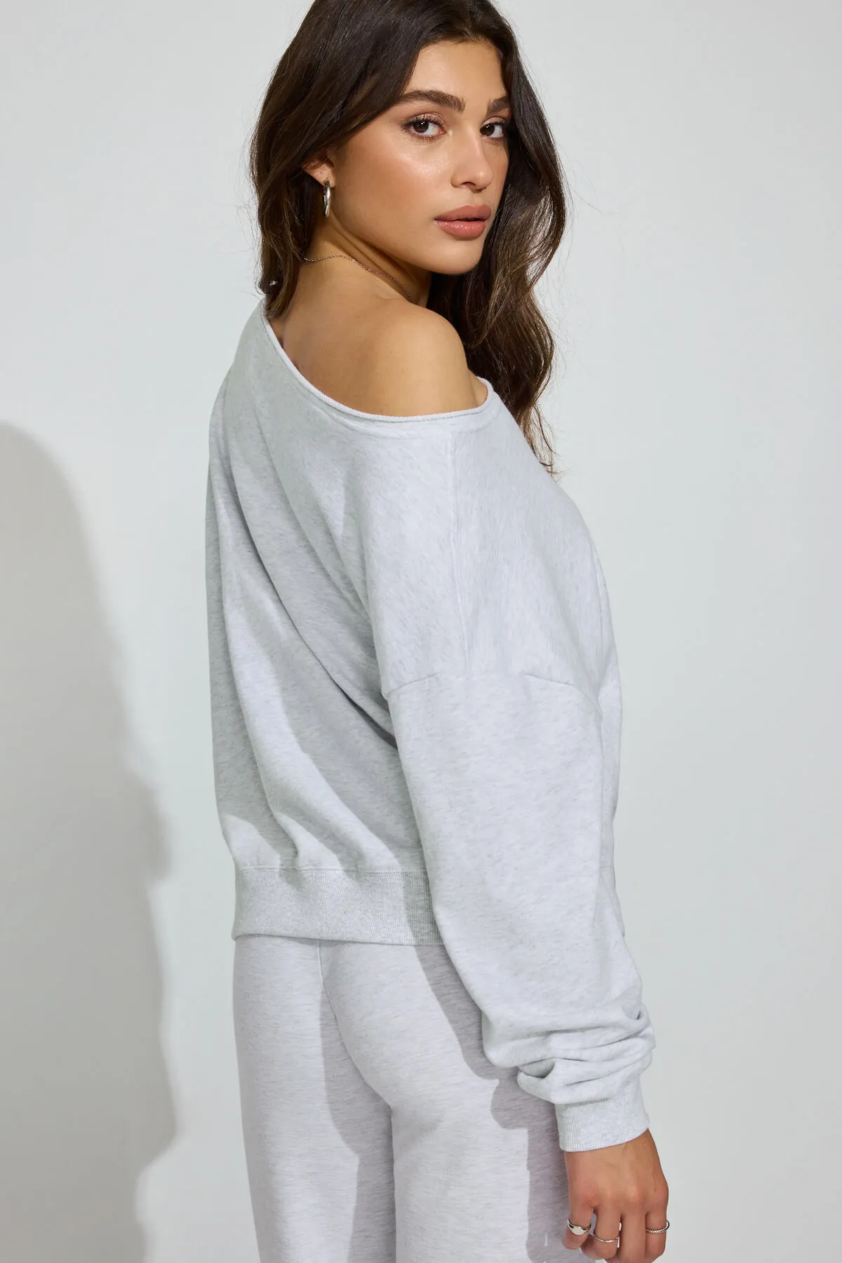 SoftTerry Off Shoulder Sweatshirt sold by Garage product image thumbnail 4