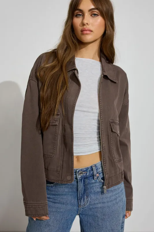 Twill Bomber Jacket sold by Garage