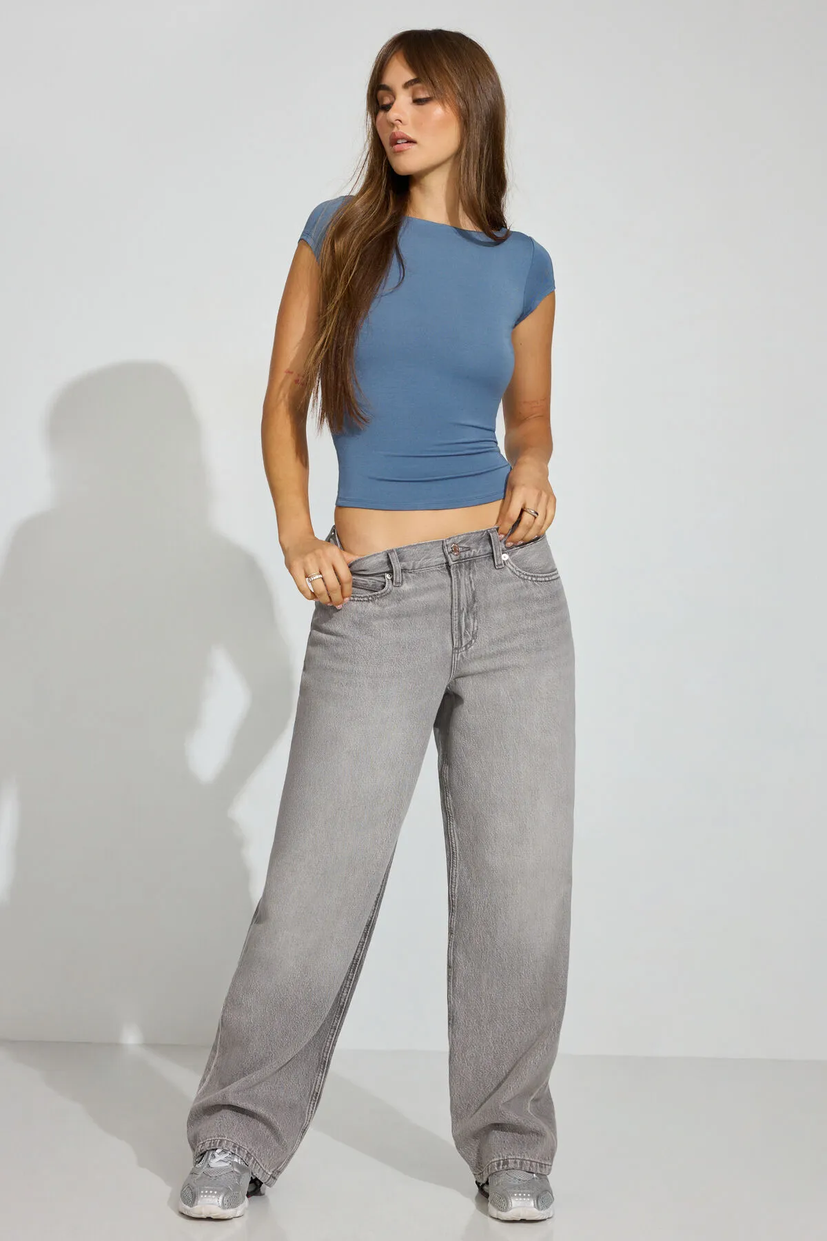 Cowl Back Short Sleeve Top sold by Garage product image thumbnail 4