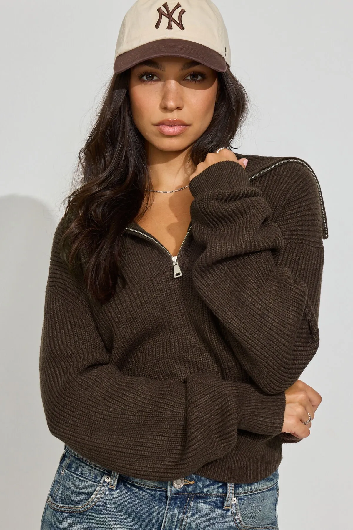 Long Sleeve Supersoft Half Zip Sweater sold by Garage