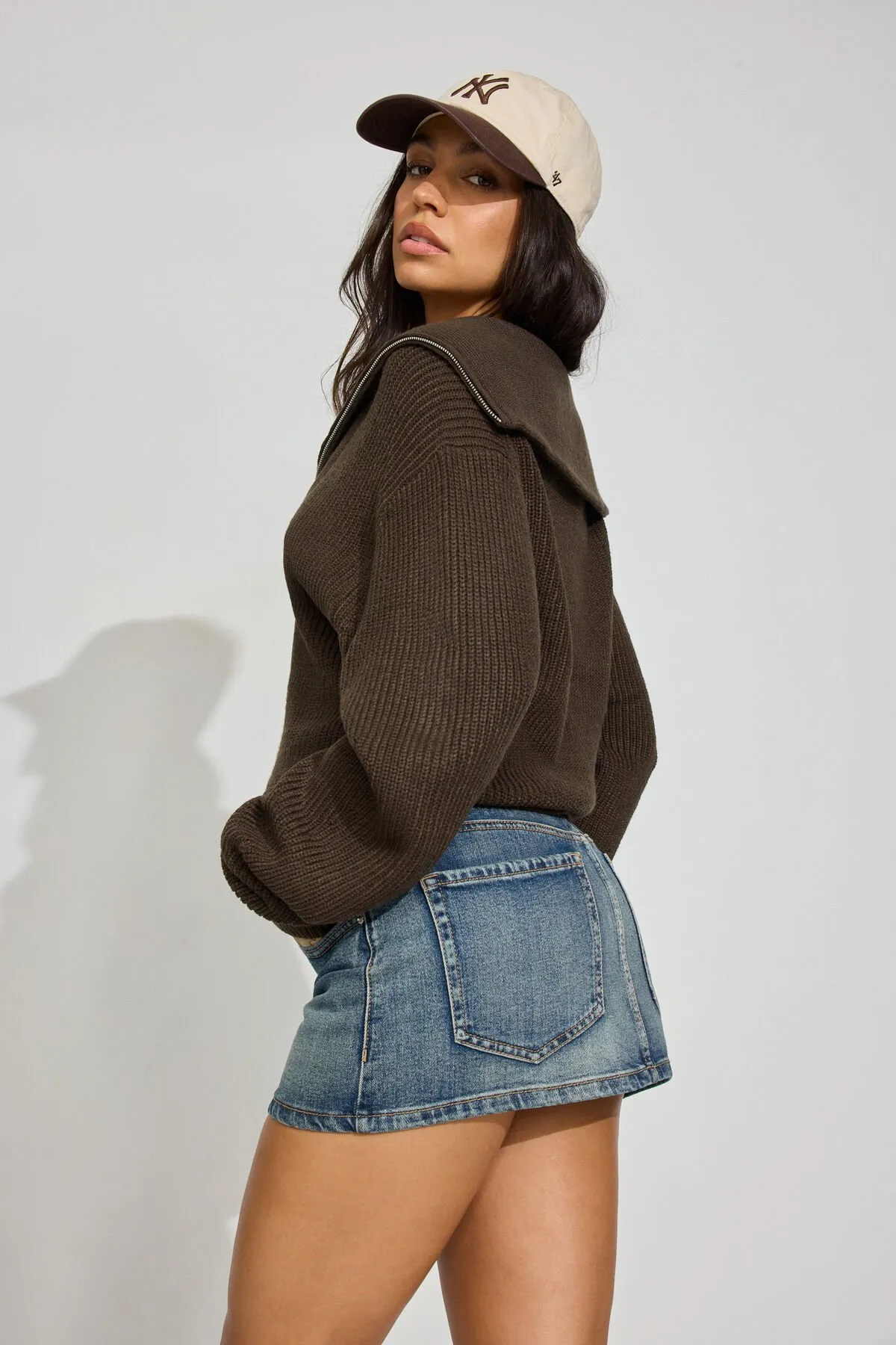 Long Sleeve Supersoft Half Zip Sweater sold by Garage product image thumbnail 3