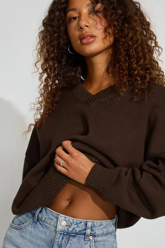 V-Neck Oversized Sweater sold by Garage