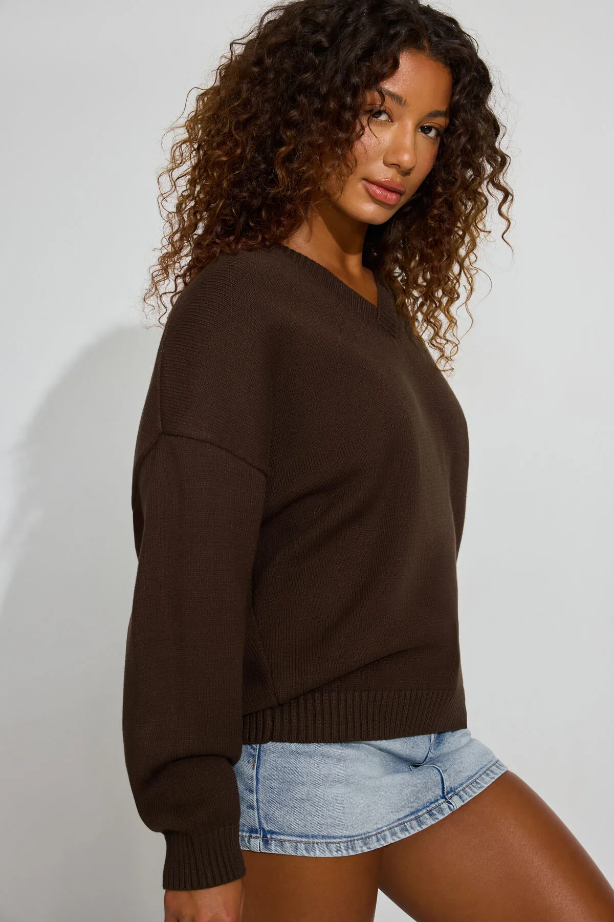 V-Neck Oversized Sweater sold by Garage product image thumbnail 2