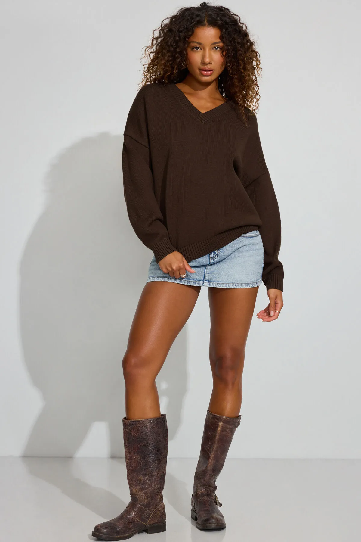 V-Neck Oversized Sweater sold by Garage product image thumbnail 3