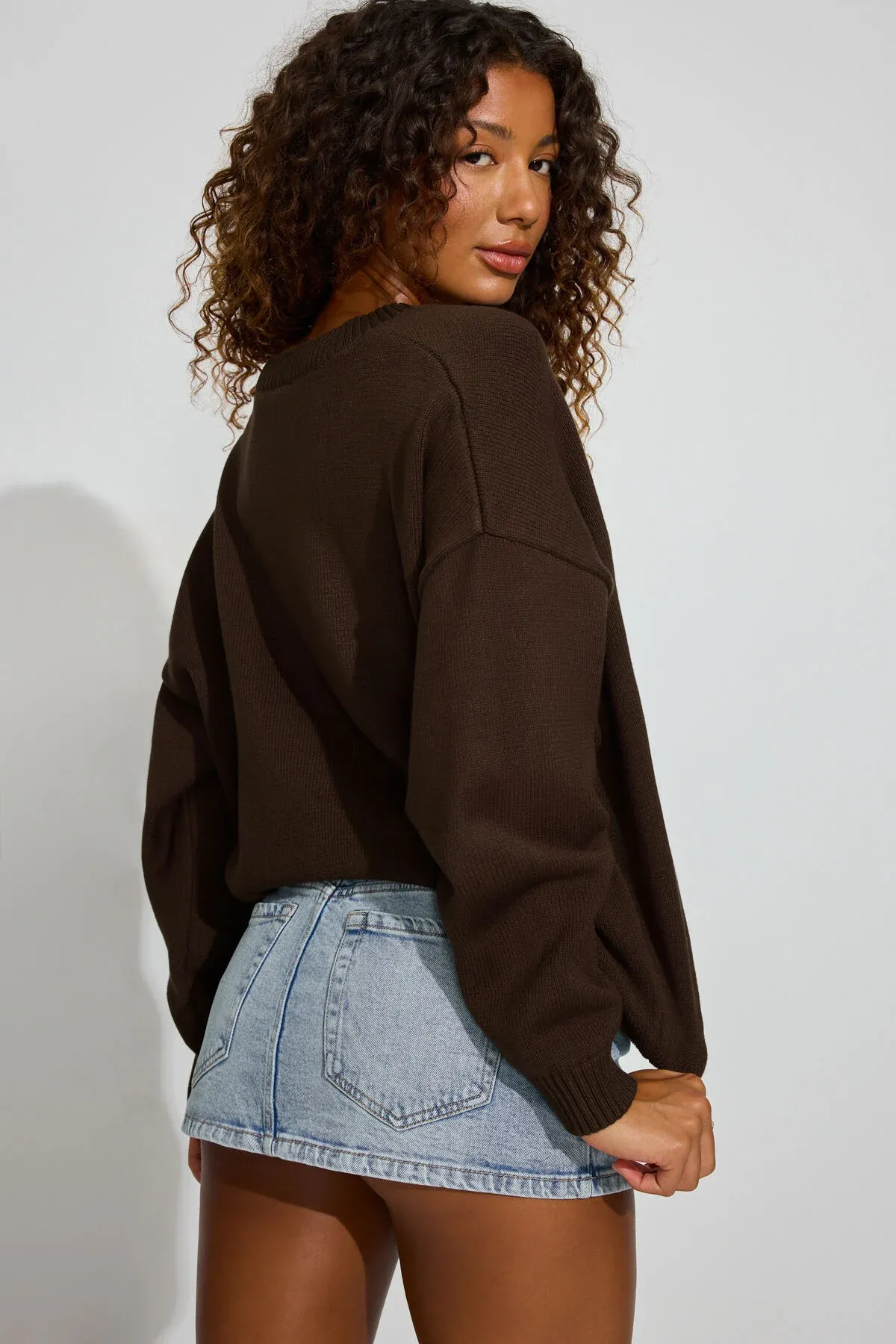 V-Neck Oversized Sweater sold by Garage product image thumbnail 4