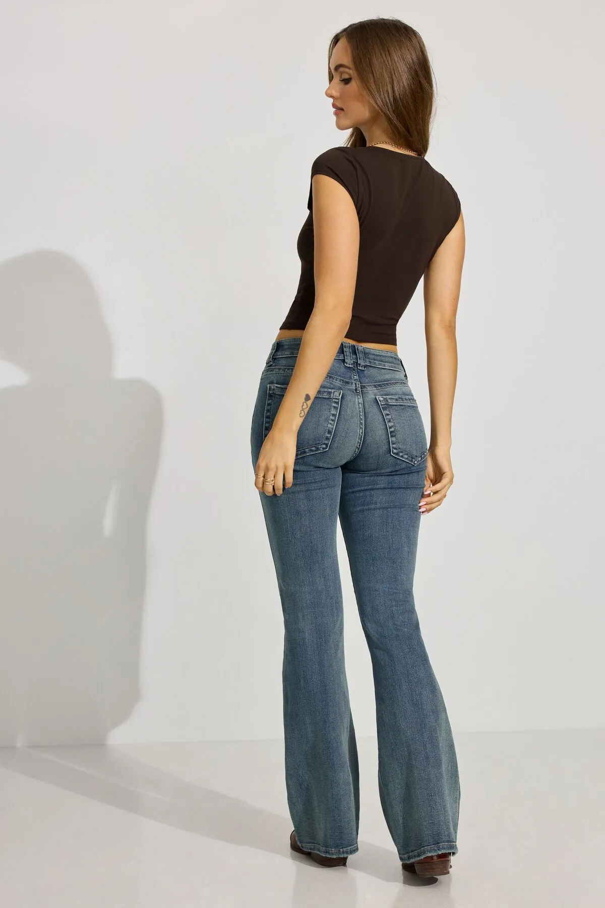 Low Rise Flare Jean sold by Garage product image thumbnail 3