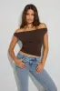 Clean Off Shoulder Top sold by Garage