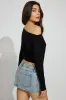 Rae Asymmetric Fine Sweater sold by Garage