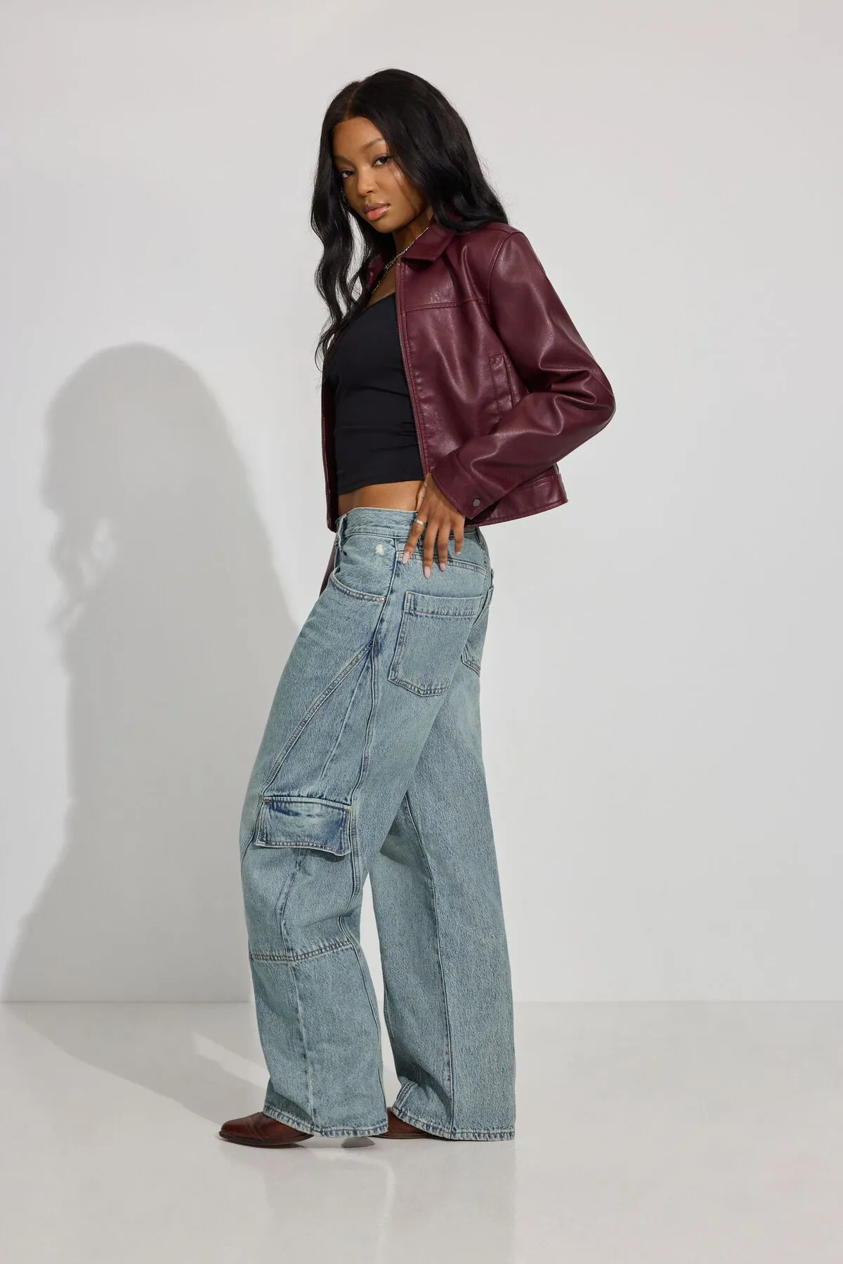 Low Rise Baggy Cargo Jeans sold by Garage product image thumbnail 2