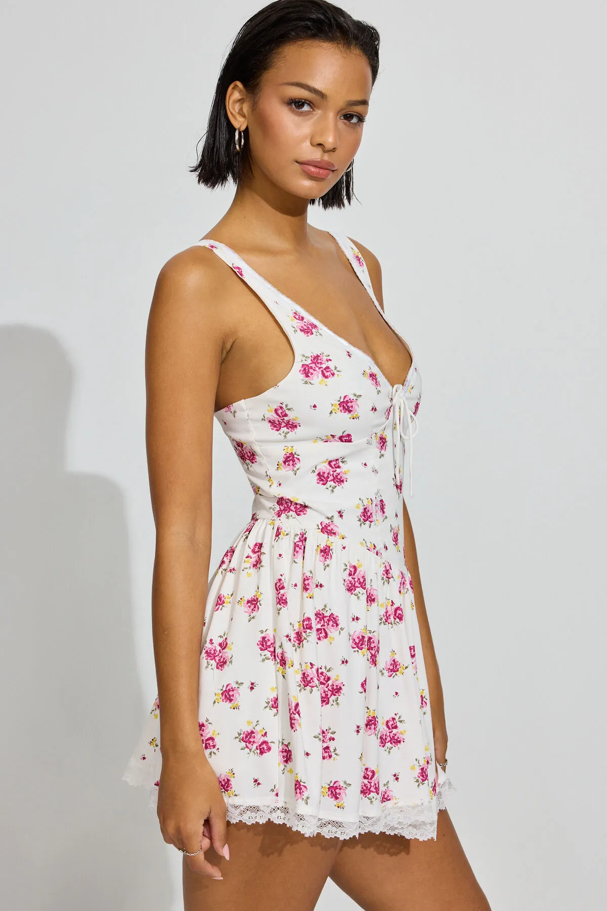 Plunge V-Neck Romper Dress sold by Garage product image thumbnail 2
